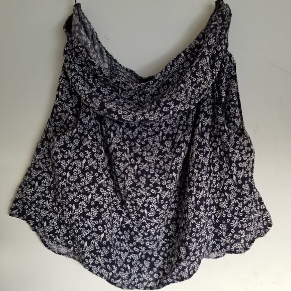 Torrid Floral Sleeveless Babydoll Smocked Tube Top - Picture 1 of 9